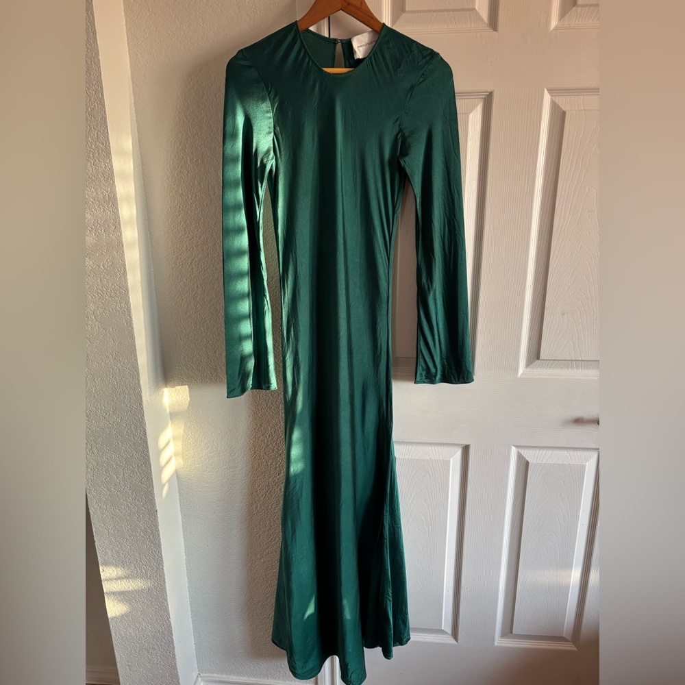 Bardo Collective‎ Emerald Green Silk Dress Size S